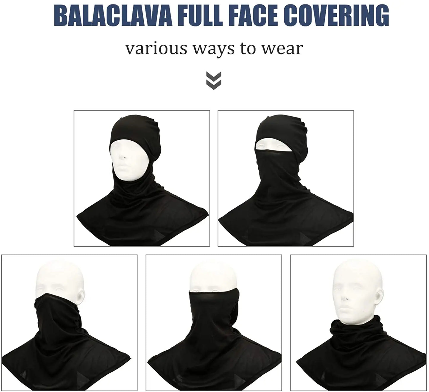 Balaclava Face Mask for Sun Protection Breathable Long Neck Covers for Men Women Cycling Motorcycle Fishing Skiing Snowboarding